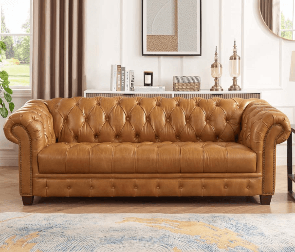 Hydeline Leather Furniture - York Leather Sofa