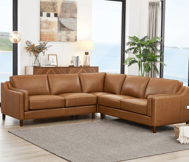 Bella Leather Sectional - Hydeline Leather Furniture