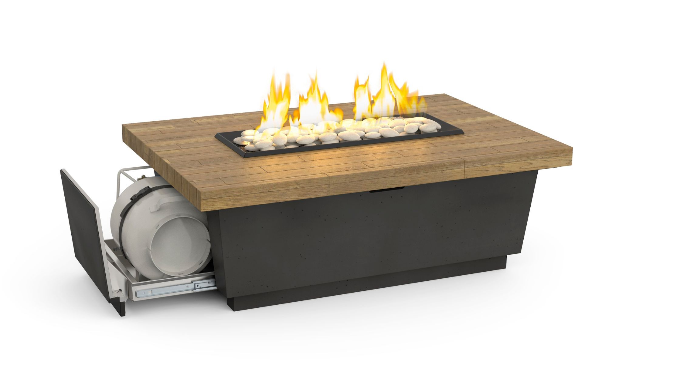 Contempo LP Select Reclaimed Wood Collection Fire Table