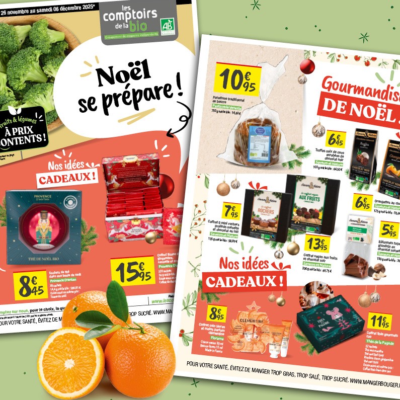 Noël se prépare ! Les Comptoirs de la bio