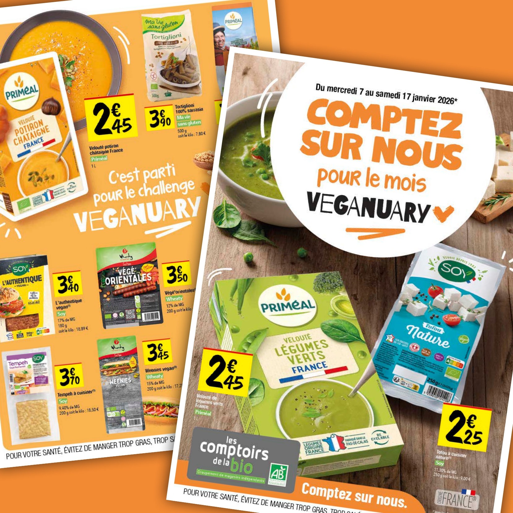 Comptez sur nous pour le mois Véganuary ! Les Comptoirs de la bio