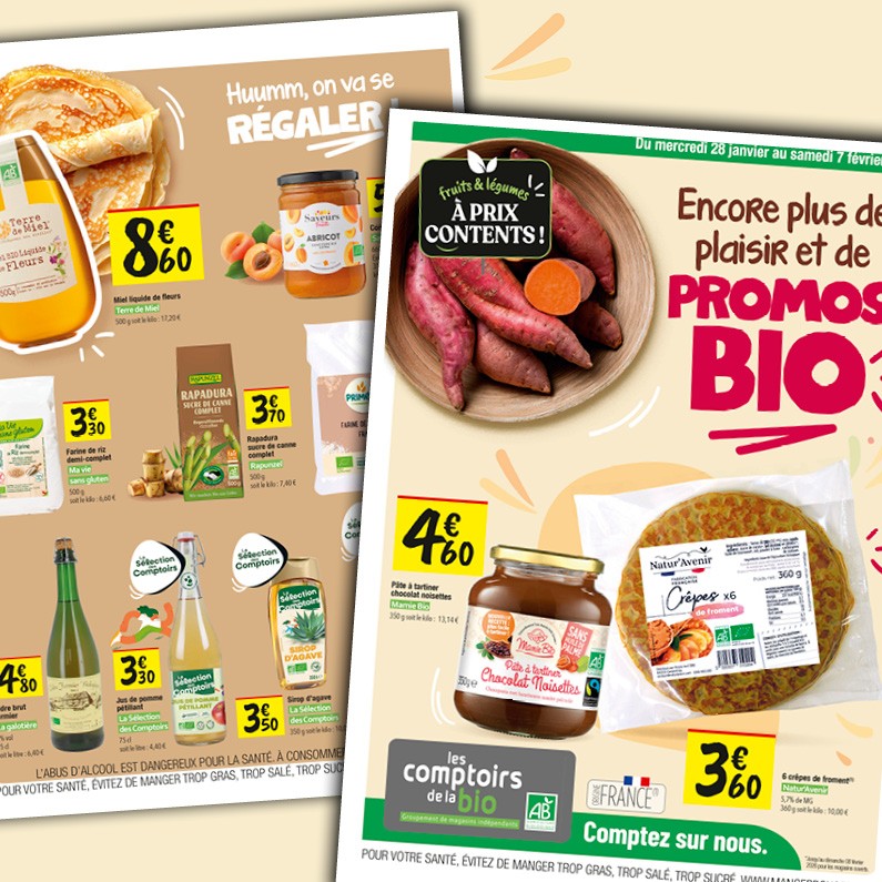 Encore plus de plaisir et de PROMOS BIO ! Les Comptoirs de la bio
