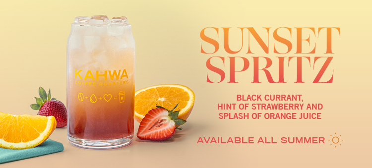 Kahwa introduces the new Sunset Spritz