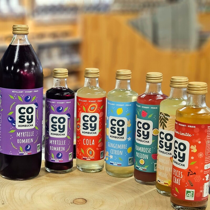 COSY KOMBUCHA Montauroux Les Comptoirs de la bio