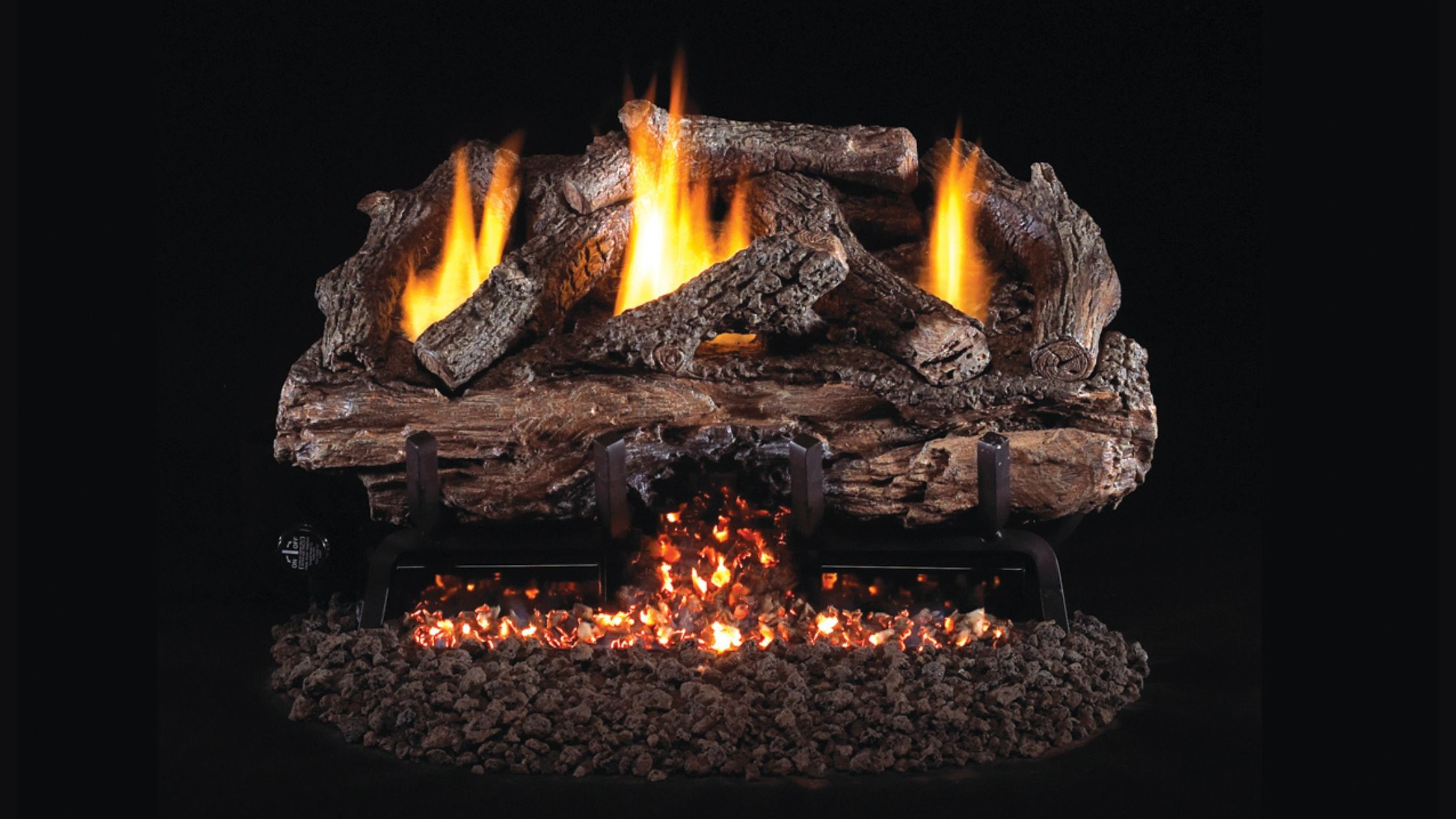 Charred Aged Split Oak - CHAS (Vent-Free)
